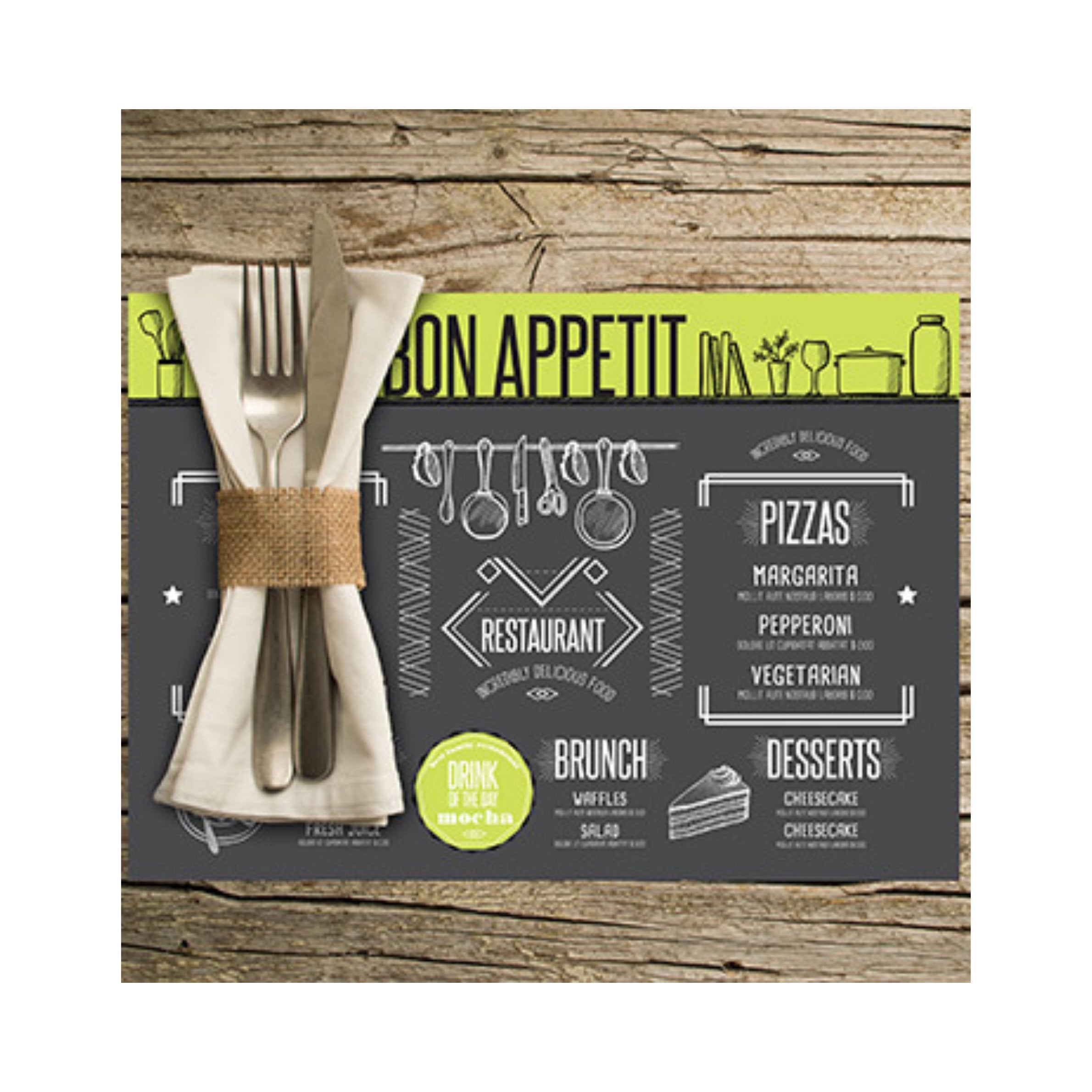 Sets de table papier