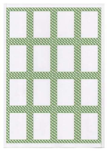 100 FEUILLES DIN A4 16 ÉTIQUETTES RECTANGULAIRES AUTOCOLLANTES 4,5x6,5 CM BLANC PAPIER