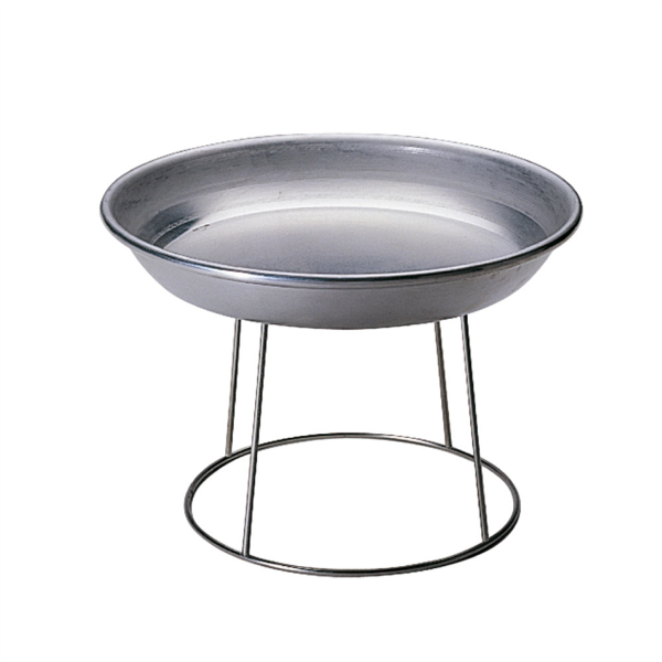 PORTE PLATEAU FRUITS MER 20x24x18 CM ARGENTE INOX (1 UNITÉ)