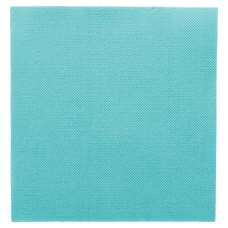 Serviettes pure ouate microgaufrées 2 points turquoise 38x38 - vendu par 1440