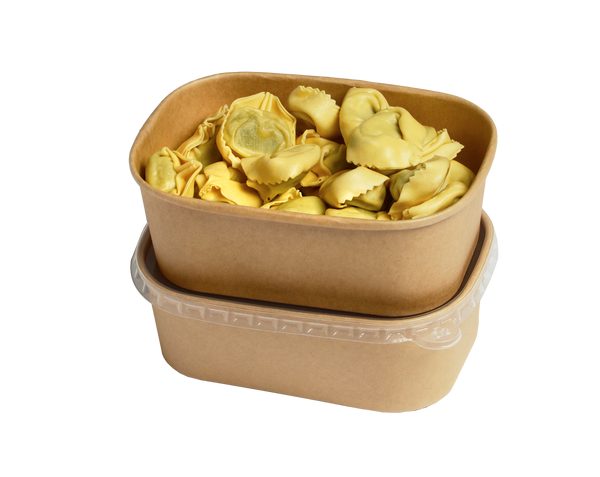 BOÎTE CARTON KRAFT RECTANGULAIRE PLAT CHAUD ou FROID 750ml - vendu par 300