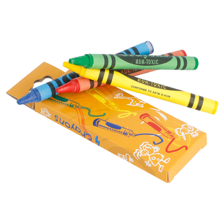 Crayons de couleurs - Boite de 4 - 9x3,4x1cm cire - vendu par 48 (PU 0,242€)