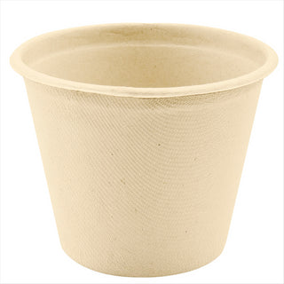 Gobelets compostable et biodegradable 425 ml ø 10,5x8,3 cm naturel canne à sucre - carton de 600