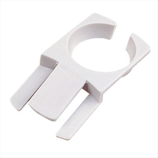 Porte-verres pour fixer à l'assiette 7,5x4,2 cm blanc plastique - carton de 200 unités