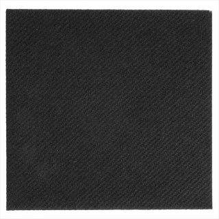 Serviettes 55g/m² 20x20cm noir airlaid style tissu - vendu par 3600 (PU 0,06€)