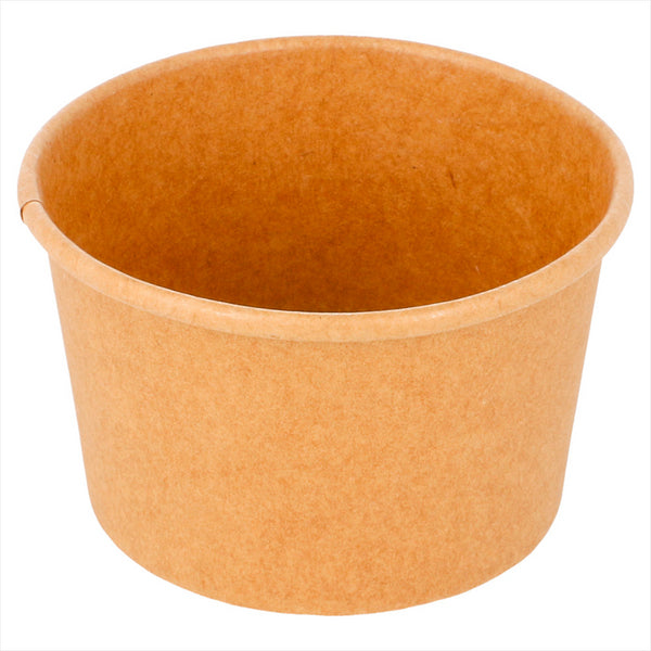 POTS À GLACES 120 ML 210 + 18 PE G/M2 Ø7,7x4,7 CM MARRON CARTON