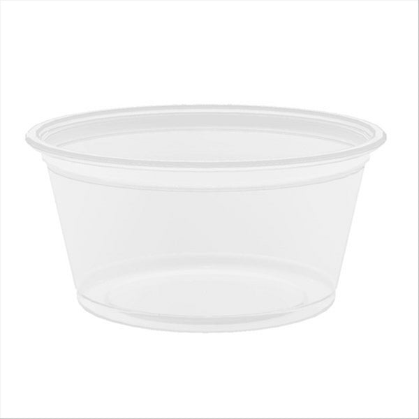 PETITS POTS MICRO-ONDABLES 60 ML Ø6,2x3,2 CM TRANSPARENT  PP - vendu par 2500 unités (Prix unitaire = 0,021 euros)