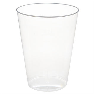 Verres injectés 200 ml ø 7,5x9,7 cm transparent cristal plastique ps - carton de 1000 unités