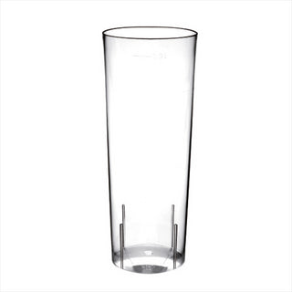 Verres injectés "cuba libre" 300 ml ø 5,9x15,2 cm transparent cristal plastique ps - carton de 500 unités