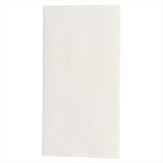 Serviettes kangourou 'dry cotton' 55g/m² 40x40cm ivoire airlaid style tissu - vendu par 700 (PU 0,125€)