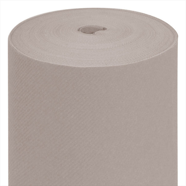 Nappe 55 g/m² 120x500 cm gris airlaid style tissu - vendu à l'unité