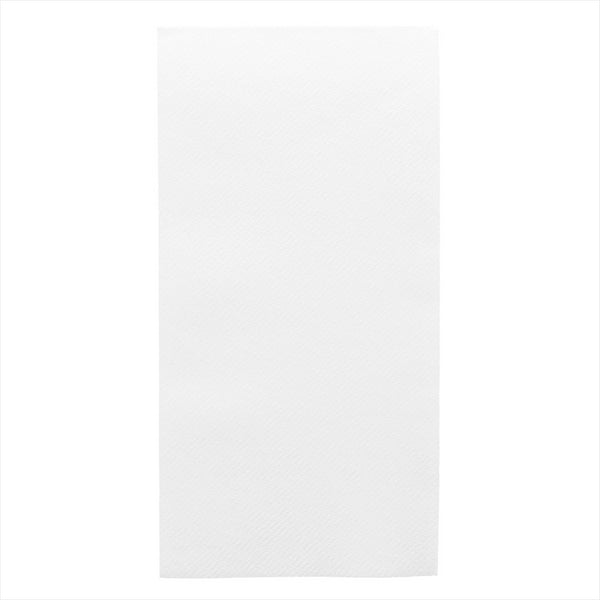 Serviettes pliage 1/8 45g/m² 40x40cm blanc airlaid style tissu - vendu par 750 (PU 0,084€)