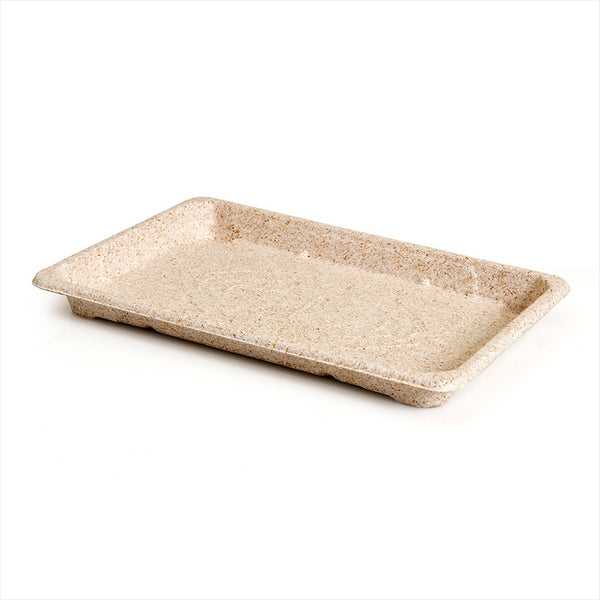 Boîtes sushi compostable et biodegradable 23,5x15,5x2cm naturel canne à sucre