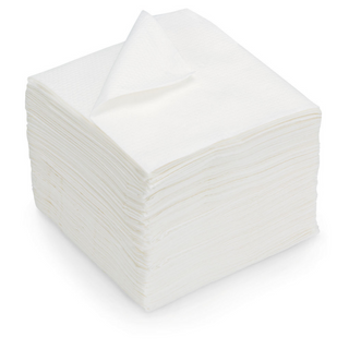 Serviettes ouate blanches 2 plis 30x30 - vendu par 3200
