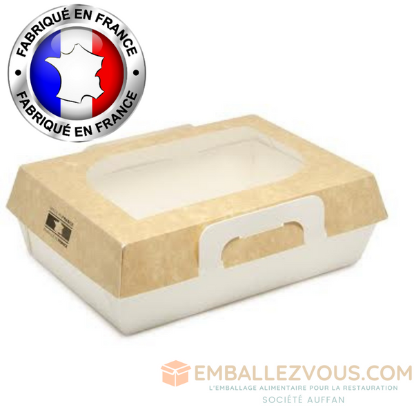 BARQUETTE CUISSON CARTON BLANC ET BRUN 750ML VENDU PAR 250 - BARQ CUIS 750
