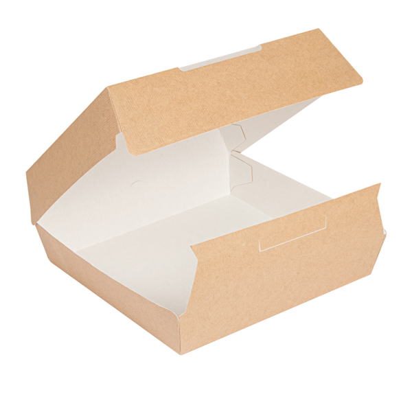 Boîte géante lunch box THEPACK 24x23,5x8,7 cm carton renforcé naturel - vendu par 150 (PU 0,33€)
