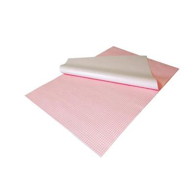 Feuille ingraissable vichy rose 33x40 - 10kg