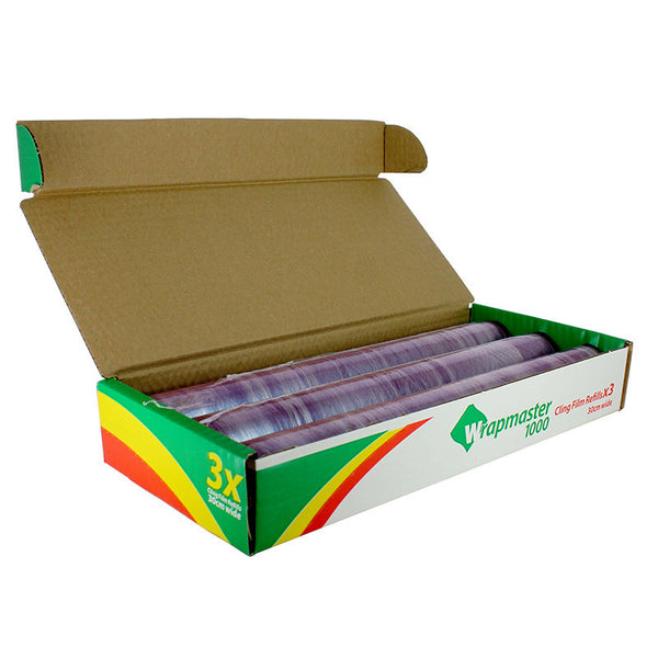 3 RECHARGES FILM ÉTIRABLE POUR WRAP MASTER 45CM X 300M