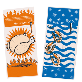 Sac pour 1 poulet 45g/m² 18+6x35cm blanc papier ingraissable - vendu par 500