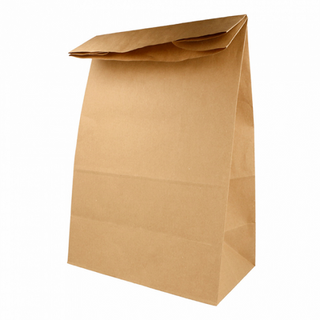 Sac papier kraft sans anses 14+8x24cm naturel kraft - vendu par 1000 (PU 0,073€)