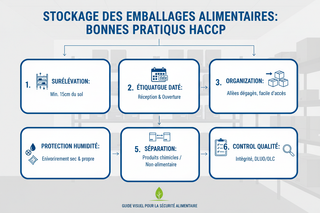 Stockage des emballages en cuisine : les règles simples HACCP
