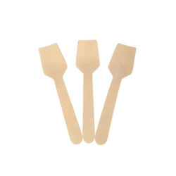 Petites cuillères à glace en bois 9.5cm - carton de 100.