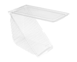 Boîtes triangulaires sandwich triple 11x11x7,5 cm transparent r pet - vendu par 500 unités (prix unitaire = 0,148 euros)