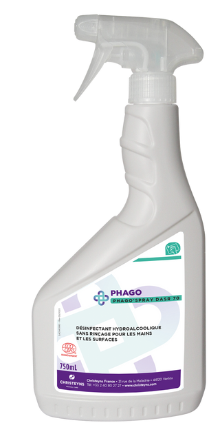 PHOGOSPRAY ECOLABEL DASR DSR Désinfectant SANS RINCAGE 750ML