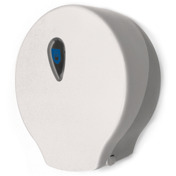 DISTRIBUTEUR PAPIER HYGIÉNIQUE 'MAXI JUMBO' 30x12,5x32,5 CM BLANC PLASTIQUE ABS - vendu par 1 unité