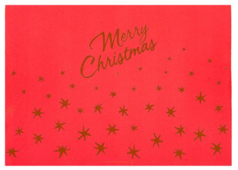 Set de table 'merry christmas' 55g/m² 30x40cm rouge airlaid