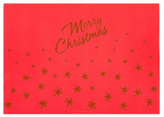 Set de table 'merry christmas' 55g/m² 30x40cm rouge airlaid