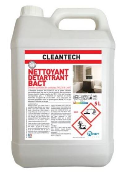 DEGRAISSANT DESINFECTANT SOL ET SURFACE BACTERICIDE NORME HACCP / 5 L