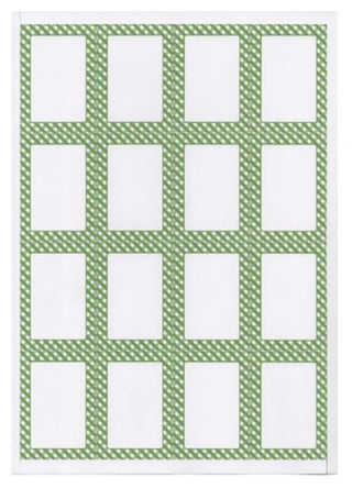 100 FEUILLES DIN A4 16 ÉTIQUETTES RECTANGULAIRES AUTOCOLLANTES 4,5x6,5 CM BLANC PAPIER