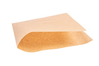 PAPIER INGRAISSABLES OUVERT 2 CÔTÉS FAST FOOD 34 G/M2 16x16,5 CM NATUREL PARCH.INGRAISSABLE (500 UNITÉS)