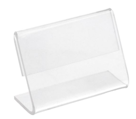 CHEVALETS POUR ÉTIQUETTES DE TABLE TRANSPARENT PVC x10