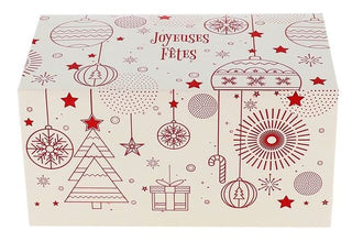 BOITE A BUCHE "ROUGE EN FETES" (vendue par 25)