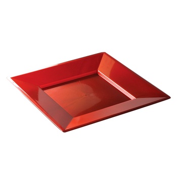 Assiette Carrée Réutilisable 180×180mm - 15 couleurs au choix - Carton de 72 - Fabrication Française (Copie)