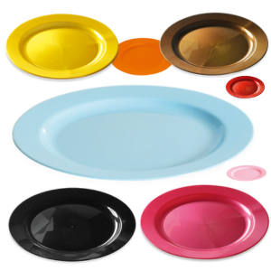 Assiette Ronde Réutilisable Ø 190 mm - 15 couleurs au choix - Carton de 96 - Fabrication Française