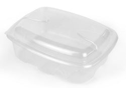 Barquette avec couvercle archipack chaud rectangle plastique transparent 750 ml vendu par 480 - bcktp751