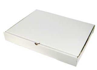 Boite traiteur carton micro cannelure blanc 40x60x5 cm vendu par 50