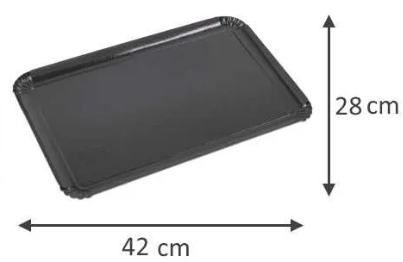 PLATEAU TRAITEUR CARTON - vendu par 25 unités