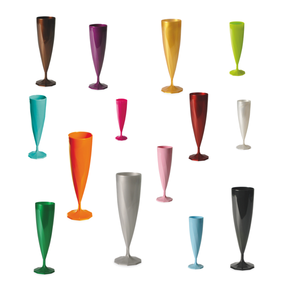 Flûte à Champagne Réutilisable 13,5 cl - 15 Couleurs - Fabrication Française