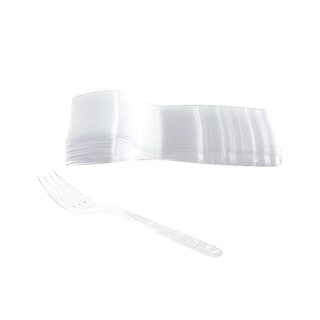 Fourchette plastique réutilisable cristal 180 mm