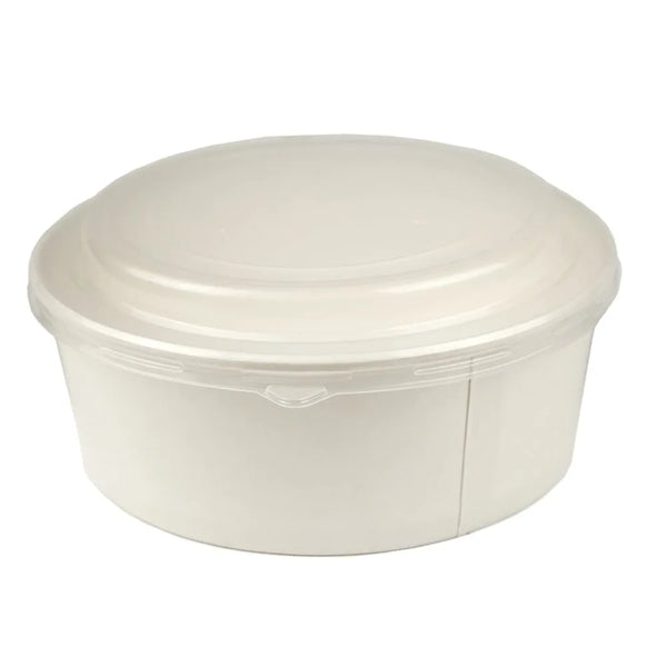 Bol Saladier carton BLANC + couvercle 500ML - vendu par 300
