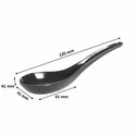 Cuillère Chinoise Noire 12 cm - Mise en Bouche Traiteur - Carton 300