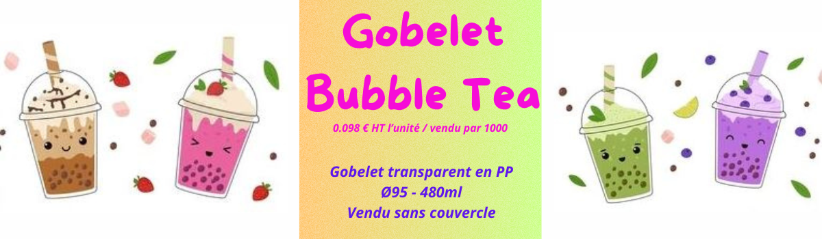 Nouveau bubble tea gobelets