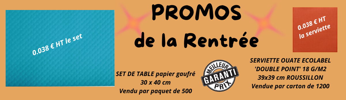 Promo sets de table turquoise et serv2p roussillon 2