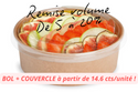 Bol Saladier carton + couvercle 500ML - vendu par 300