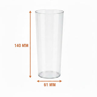 Verres injectés 30 cl ø 61x140 mm transparent cristal - carton de 420