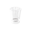 Verrine évasée cristal 6 cl - 4.7 x 6.5 cm - Mise en Bouche Traiteur - Carton 288